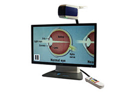 ONYX Deskset HD camera and monitor. Click to view larger image.