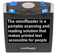 image showing the front and top sides of the omniReader